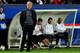 PARIS, FRANCE - APRIL 02: A dejected Jose Mourinho the Chelsea manager looks on as his team head towards a 3-1 defeat during the UEFA Champions League quarter final, first leg match between Paris Saint Germain and Chelsea at Parc des Princes on April 2,