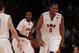 NEW YORK, NY - APRIL 1: Markus Kennedy #5 of the Southern Methodist Mustangs reacts during action against the Clemson Tigers during the NIT Championship semifinals at Madison Square Garden on April 1, 2014 in New York City. (Photo by Jeff Zelevansky/Ge