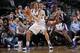 DALLAS, TX - MARCH 29: Dirk Nowitzki #41 of the Dallas Mavericks handles the ball against the Sacramento Kings on March 29, 2014 at the American Airlines Center in Dallas, Texas. NOTE TO USER: User expressly acknowledges and agrees that, by downloading an