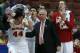 ANAHEIM, CA - MARCH 27: Head coach Bo Ryan of the Wisconsin Badgers puts Frank Kaminsky #44 into the game while taking on the Baylor Bears during the regional semifinal of the 2014 NCAA Men's Basketball Tournament at the Honda Center on March 27, 2014 in
