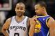 Tony Parker and Stephen Curry