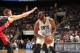 CHARLOTTE, NC - JANUARY 20: Al Jefferson #25 of the Charlotte Bobcats controls the ball against Jonas Valanciunas #17 of the Toronto Raptors during the game at the Time Warner Cable Arena on January 20, 2014 in Charlotte, North Carolina. NOTE TO USER: U