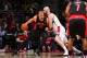 WASHINGTON, DC - FEBRUARY 18: Jonas Valanciunas #17 of the Toronto Raptors handling the ball against the Washington Wizards during the game at the Verizon Center on February 18, 2014 in Washington, DC. NOTE TO USER: User expressly acknowledges and agrees