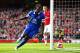 LONDON, ENGLAND - MARCH 08: Romelu Lukaku of Everton celebrates after scoring a goal to level the scores at 1-1 during the FA Cup Quarter-Final match between Arsenal and Everton at Emirates Stadium on March 8, 2014 in London, England. (Photo by Paul Gil