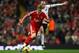 LIVERPOOL, UNITED KINGDOM - NOVEMBER 22: Fernando Torres of Liverpool is challenged by Danny Murphy of Fulham during the Barclays Premier League match between Liverpool and Fulham at Anfield on November 22, 2008 in Liverpool, England. (Photo by Clive Ma