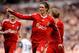 LIVERPOOL, ENGLAND - MARCH 28: Fernando Torres of Liverpool celebrates scoring the opening goal during the Barclays Premier League match between Liverpool and Sunderland at Anfield on March 28, 2010 in Liverpool, England. (Photo by Michael Regan/Getty I