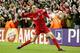 LIVERPOOL, ENGLAND - FEBRUARY 22: Dietmar Hamann of Liverpool celebrates scoring the third goal during the UEFA Champions League First Leg match between Liverpool and Bayer Leverkusen at Anfield on Febuary 22, 2005 in Liverpool, England. (Photo by Lauren