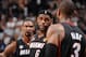 SAN ANTONIO, TX - JUNE 13: Chris Bosh #1, Lebron James #6 and Dwyane Wade #3 of the Miami Heat during Game Four of the 2013 NBA Finals against the San Antonio Spurs on June 13, 2013 at the AT&T Center in San Antonio, Texas. NOTE TO USER: User expressly ac