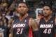 SACRAMENTO, CA - DECEMBER 27: Roger Mason Jr. #21 of the Miami Heat in a game against the Sacramento Kings on December 27, 2013 at Sleep Train Arena in Sacramento, California. NOTE TO USER: User expressly acknowledges and agrees that, by downloading and o