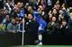LONDON, ENGLAND - MARCH 08: Samuel Eto'o of Chelsea does an 'Old Man' celebration during the Barclays Premier League match between Chelsea and Tottenham Hotspur at Stamford Bridge on March 8, 2014 in London, England. (Photo by Clive Rose/Getty Images)