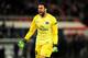 PARIS, FRANCE - APRIL 02: Goalkeeper Salvatore Sirigu of PSG celebrates his team's 3-1 victory during the UEFA Champions League quarter final, first leg match between Paris Saint Germain and Chelsea at Parc des Princes on April 2, 2014 in Paris, France.