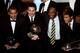 ZURICH, SWITZERLAND - JANUARY 09: (L to R) Danny Alves and Lionel Messi of Barcelona with Pele and Neymar of Santos during the FIFA Ballon d'Or Gala 2011 on January 9, 2012 in Zurich, Switzerland. (Photo by Scott Heavey/Getty Images)