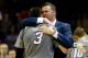 SAN ANTONIO, TX - MARCH 23: Head coach Greg McDermott hugs Doug McDermott #3 of the Creighton Bluejays in the closing minutes of their game against the Baylor Bears in the third round of the 2014 NCAA Men's Basketball Tournament at the AT&T Center on Mar