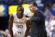 LEXINGTON, KY - FEBRUARY 04: John Calipari the head coach of the Kentucky Wildcats gives instructions to Julius Randle #30 during the game against the Ole Miss Rebels at Rupp Arena on February 4, 2014 in Lexington, Kentucky. (Photo by Andy Lyons/Getty I