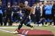 INDIANAPOLIS, IN - FEBRUARY 24: Former Buffalo linebacker Khalil Mack takes part in a position drill during the 2014 NFL Combine at Lucas Oil Stadium on February 24, 2014 in Indianapolis, Indiana. (Photo by Joe Robbins/Getty Images)