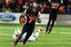 CORVALLIS, OR - OCTOBER 26: Wide receiver Brandin Cooks #7 of the Oregon State Beavers runs back a punt during the fourth quarter of the game against the Stanford Cardinal at Reser Stadium on October 26, 2013 in Corvallis, Oregon. Stanford won the game 20