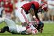 TUSCALOOSA, AL - SEPTEMBER 28: C.J. Mosley #32 of the Alabama Crimson Tide tackles Bo Wallace #14 of the Mississippi Rebels at Bryant-Denny Stadium on September 28, 2013 in Tuscaloosa, Alabama. (Photo by Kevin C. Cox/Getty Images)