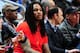 ATLANTA, GA - FEBRUARY 4: Rapper Waka Flocka Flame watches the Atlanta Hawks take on the Indiana Pacers on February 4, 2014 at Philips Arena in Atlanta, Georgia. NOTE TO USER: User expressly acknowledges and agrees that, by downloading and/or using this