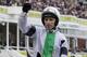Aspell celebrates his historic win.
