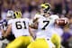 TEMPE, AZ - DECEMBER 28: Quarterback Shane Morris #7 of the Michigan Wolverines drops back to pass during the Buffalo Wild Wings Bowl against the Kansas State Wildcats at Sun Devil Stadium on December 28, 2013 in Tempe, Arizona. The Wildcats defeated the