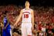 ARLINGTON, TX - APRIL 05: Sam Dekker #15 of the Wisconsin Badgers reacts after losing to the Kentucky Wildcats 74-73 in the NCAA Men's Final Four Semifinal at AT&T Stadium on April 5, 2014 in Arlington, Texas. (Photo by Jamie Squire/Getty Images)