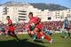 TOULON, FRANCE - DECEMBER 14: David Smith (2R) of Toulon scores his sides opening try during the Heineken Cup Pool Two match between Toulon and Exeter Chiefs at the Felix Mayol Stadium on December 14, 2013 in Toulon, France. (Photo by Michael Steele/Get