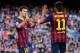 BARCELONA, SPAIN - APRIL 05: Neymar of FC Barcelona celebrates with his team-mate Lionel Messi (L) of FC Barcelona during the La Liga match between FC Barcelona and Real Betis Balompie at Camp Nou on April 5, 2014 in Barcelona, Spain. (Photo by David Ra
