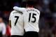 CARDIFF, WALES - MARCH 22: Daniel Sturridge of Liverpool celebrates with team mate Luis Suarez after scoring his team's fifth goal during the Barclays Premier League match between Cardiff City and Liverpool at Cardiff City Stadium on March 22, 2014 in Ca