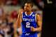 ARLINGTON, TX - APRIL 05: Aaron Harrison #2 of the Kentucky Wildcats reacts during the NCAA Men's Final Four Semifinal against the Wisconsin Badgers at AT&T Stadium on April 5, 2014 in Arlington, Texas. (Photo by Jamie Squire/Getty Images)