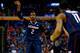 BUFFALO, NY - MARCH 22: DeAndre Daniels #2 of the Connecticut Huskies celebrates a three point shot against the Villanova Wildcats during the third round of the 2014 NCAA Men's Basketball Tournament at the First Niagara Center on March 22, 2014 in Buffalo