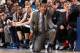 MEMPHIS, TN - MARCH 15: Kevin Ollie, head coach of the Connecticut Huskies coaches from the sideline against the Louisville Cardinals during the Championship of the American Athletic Conference Tournament at FedExForum on March 15, 2014 in Memphis, Tennes