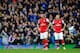 LIVERPOOL, ENGLAND - APRIL 06: Thomas Vermaelen, Mikel Arteta (L) and Wojciech Szczesny (R) of Arsenal look on after conceding a third goal during the Barclays Premier League match between Everton and Arsenal at Goodison Park on April 6, 2014 in Liverpo