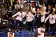 ARLINGTON, TX - APRIL 05: The Connecticut Huskies bench celebrates after defeating the Florida Gators 63-53 in the NCAA Men's Final Four Semifinal at AT&T Stadium on April 5, 2014 in Arlington, Texas. (Photo by Jamie Squire/Getty Images)