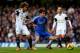 LONDON, ENGLAND - DECEMBER 26: Oscar of Chelsea and Jose Alberto Canas of Swansea City battle for the ball during the Barclays Premier League match between Chelsea and Swansea City at Stamford Bridge on December 26, 2013 in London, England. (Photo by W