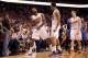 PHOENIX, AZ - APRIL 06: P.J. Tucker #17 of the Phoenix Suns celebrates with Gerald Green #14 and Goran Dragic #1 and Tucker after stole the ball and drew a foul from Derek Fisher #6 of the Oklahoma City Thunder during the second half of the NBA game at U