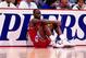 LOS ANGELES - 1986: Michael Jordan #23 of the Chicago Bulls sits at the scorers table during a game played in 1986 against the Los Angeles Clippers at the LA Sports Arena in Los Angeles, California. NOTE TO USER: User expressly acknowledges and agrees th