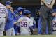 Mejia enjoyed a superb cameo with the Mets at the end of last season, but he is seen here exiting his final 2013 start before season-ending elbow surgery.