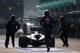 Ricciardo stops in the pit lane in Malaysia.