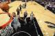 SAN ANTONIO, TX - April 6: Kawhi Leonard #2 of the San Antonio Spurs goes up for a shot against the Memphis Grizzlies at the AT&T Center on April 6, 2014 in San Antonio, Texas. NOTE TO USER: User expressly acknowledges and agrees that, by downloading and