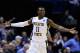 ST LOUIS, MO - MARCH 23: Cleanthony Early #11 of the Wichita State Shockers celebrates after a basket in the second half against the Kentucky Wildcats during the third round of the 2014 NCAA Men's Basketball Tournament at Scottrade Center on March 23, 20