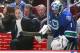 VANCOUVER, BC - DECEMBER 6: Head coach John Tortorella of the Vancouver Canucks looks on as Roberto Luongo #1 of the Vancouver Canucks walks onto the bench during their NHL game against the Phoenix Coyotes at Rogers Arena on December 6, 2013 in Vancouver