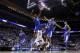 ST LOUIS, MO - MARCH 23: Julius Randle #30 of the Kentucky Wildcats dunks the ball against the Wichita State Shockers during the third round of the 2014 NCAA Men's Basketball Tournament at Scottrade Center on March 23, 2014 in St Louis, Missouri. (Photo
