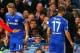 LONDON, ENGLAND - APRIL 08: Eden Hazard of Chelsea is replaced by Andre Schurrle of Chelsea during the UEFA Champions League Quarter Final second leg match between Chelsea and Paris Saint-Germain FC at Stamford Bridge on April 8, 2014 in London, England.