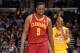 LOS ANGELES, CA - JANUARY 14: Luol Deng #9 of the Cleveland Cavaliers walks up court against the Los Angeles Lakers at Staples Center on January 14, 2014 in Los Angeles, California. NOTE TO USER: User expressly acknowledges and agrees that, by downloadin