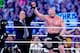 Brock celebrates after beating Undertaker