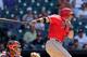 HOUSTON, TX - APRIL 07: Josh Hamilton #32 of the Los Angeles Angels of Anaheim singles in the ninth inning against the Houston Astros at Minute Maid Park on April 7, 2014 in Houston, Texas. (Photo by Bob Levey/Getty Images)