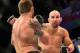 Sep 4, 2013; Belo Horizonte, BRAZIL; Glover Teixeira (right) fights against Ryan Bader during UFC Fight Night at Mineirinho Arena. Mandatory Credit: Jason Silva-USA TODAY Sports