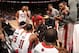 TORONTO, CANADA - March 7: Dwane Casey of the Toronto Raptors huddles his team up during the game against the Sacramento Kings on March 7, 2014 at the Air Canada Centre in Toronto, Ontario, Canada. NOTE TO USER: User expressly acknowledges and agrees th
