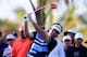 DORAL, FL - MARCH 09: Bubba Watson watches his tee shot on the 17th hole during the final round of the World Golf Championships-Cadillac Championship at Trump National Doral on March 9, 2014 in Doral, Florida. (Photo by Jamie Squire/Getty Images)
