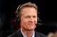 May 4, 2013; Brooklyn, NY, USA; Television announcer Steve Kerr before game seven of the first round of the 2013 NBA Playoffs between the Brooklyn Nets and the Chicago Bulls at the Barclays Center. Mandatory Credit: Debby Wong-USA TODAY Sports